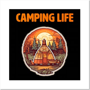 Campers' Paradise - Captivating Camping Design Posters and Art